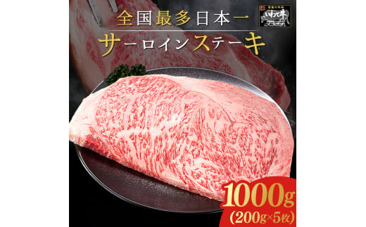 いわて牛 サーロインステーキ 1,000g (200g×5枚) (DV016) 1509068 - 岩手県紫波町