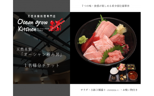 oceangrow kitchen お食事券(天然本鮪オーシャン極み丼)1名様分