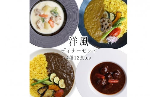 洋風ディナーセット【B3-076】薬膳カレー ビーフシチュー クリームシチュー 無添加 福岡県 飯塚市 福岡 飯塚