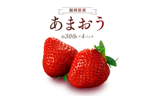 エコファーマー あまおう 約300g×4パック 計1.2kg_いちご あまおう 約300g×4パック 計1200g 甘い 美味しい 果肉 果物 スイーツ スムージー ジャム パン ヨーグルト エコファーマー 安心 冷蔵 冷凍保存 福岡県 久留米市 お取り寄せ ギフト お祝い 送料無料_Fi040 336205 - 福岡県久留米市