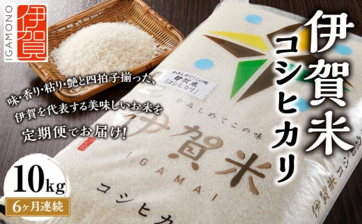 令和6年産 伊賀米コシヒカリ 10kg（6ヶ月連続） 650028 - 三重県伊賀市