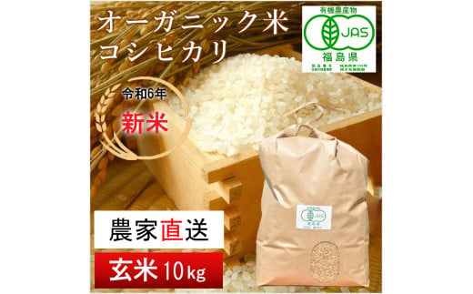 【令和6年産・新米】 南相馬 コシヒカリ 10kg 10キロ JAS 有機米 根本有機農園 コシヒカリ 玄米 精米 新米 コメ ブランド米 福島 福島県産 低温貯蔵庫 送料無料 たんぱく質 旨い ふるさと納税 オンライン申請【3004101】 552554 - 福島県南相馬市