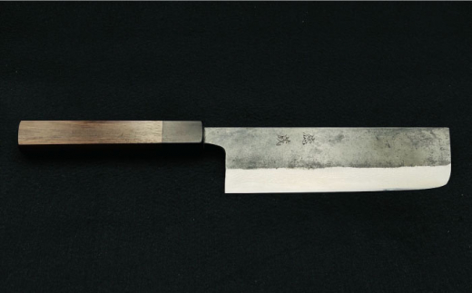 土佐黒打ち刃物 菜切包丁 約165mm 黒打ち積層 | 両刃 青紙2号 紫檀八角 ダマスカス 徳蔵オリジナル【37009】【グレイジア株式会社】 [ATAC139] 568534 - 高知県高知市