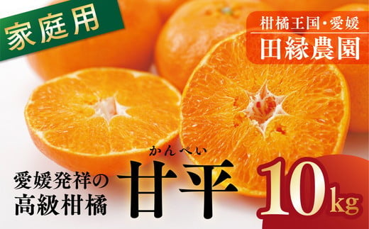 【先行予約】【家庭用】甘平 10kg｜ 柑橘 みかん ミカン フルーツ 果物 愛媛　※離島への配送不可　※2025年2月上旬頃～3月頃に順次発送予定 1509409 - 愛媛県伊方町