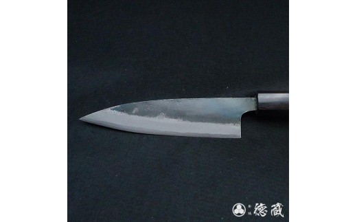 土佐黒打ち刃物 小柳包丁 120mm | 両刃 白紙1号 胡桃八角 徳蔵オリジナル【37002】  [ATAC105]
