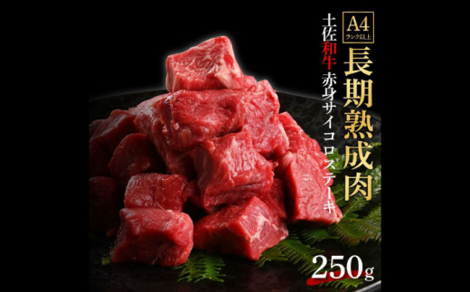 エイジング工法 熟成肉 土佐和牛 特選赤身 サイコロステーキ 約250g (冷凍) 【株式会社LATERAL】 [ATAY055] 1093353 - 高知県高知市