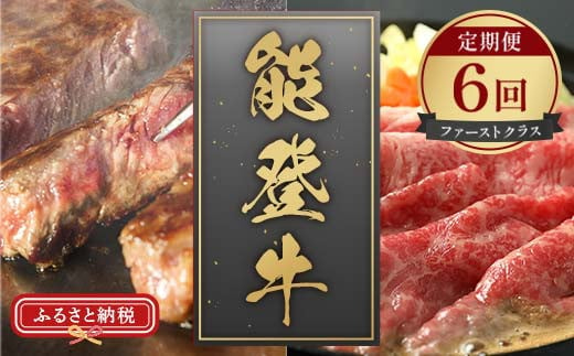 【和牛セレブ】能登牛 定期便「ファーストクラス」全6回 牛肉 最高級 定期便 黒毛和牛 能登牛 和牛セレブ F6P-2162