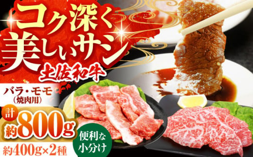 土佐和牛　モモ・バラ焼肉セット　各約200g×2【高知県食肉センター株式会社】 [ATFC007] 1509937 - 高知県高知市