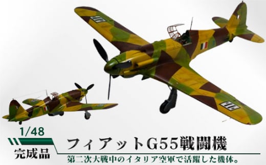 フィアットG55戦闘機 1/48 / 模型 完成品 柏木崇男 茨城県