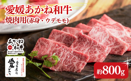 愛媛あかね和牛 焼肉用 赤身ウデモモ（約800g） | 国産 和牛 牛肉 ブランド牛 ステーキ 焼肉 冷蔵 愛媛県 松前町 314175 - 愛媛県松前町