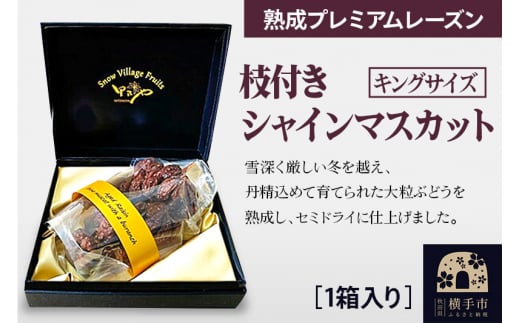 熟成プレミアムレーズン 枝付きシャインマスカット キングサイズ 1022406 - 秋田県横手市