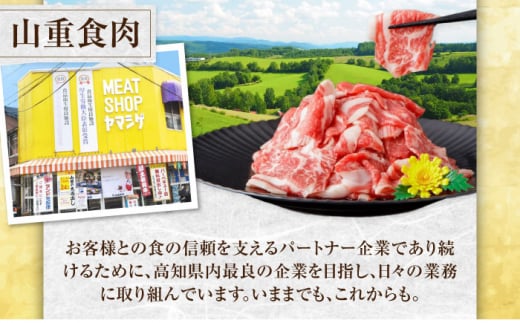 高知県高知市のふるさと納税 国産 豚肉 3種 詰め合わせ 総計約5.5kg 豚 切り落とし スライス しゃぶしゃぶ 【(有)山重食肉】 [ATAP041]