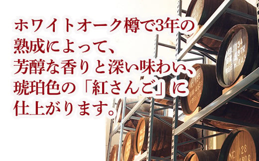 鹿児島県宇検村のふるさと納税 《黒糖焼酎》紅さんご 箱入り (720ml×1本)  40度 焼酎 お酒  人気 奄美大島 宇検村 鹿児島 奄美大島開運酒造