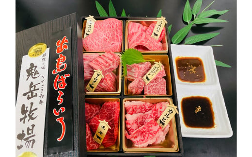 長崎和牛 出島ばらいろ 松花堂 焼肉セットB 約480g ／ 和牛 国産 お肉 肉 牛肉 焼き肉 長崎県 長崎市 1512380 - 長崎県長崎市