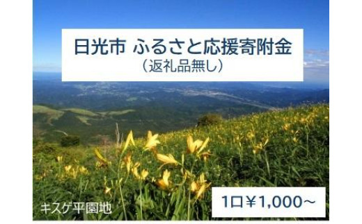 [日光市]ふるさと応援寄附金(返礼品無し)