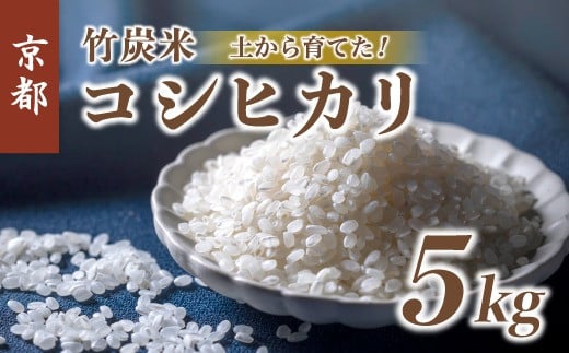 [新米] 特別栽培米 竹炭米 白米 5kg こしひかり コシヒカリ お米 米 おこめ 精米 人気 おすすめ 京都府