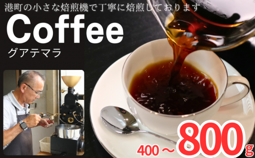 コーヒー グアテマラ [選べる容量]約400g 600g 800g 粉 自家焙煎 珈琲 粉コーヒー 粉珈琲 コーヒー豆 珈琲豆 挽き立て 煎りたて 挽きたて 焙煎仕立て 本格 厳選 こだわり ブレンド コーヒー焙煎 シティーロースト ホットコーヒー アイスコーヒー ティータイム 食後 飲み比べ 飲料 コーヒー飲料 ドリップ ケーキ お茶 紅茶 ギフト 贈答用 お取り寄せ 千葉県 銚子市 ティピカ