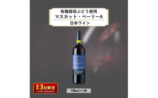 酒 岩の原ワイン1本（720ml） 有機栽培ぶどう使用 マスカット ・ ベーリーA ワイン 赤 ギフト 新潟 上越 1000719 - 新潟県上越市