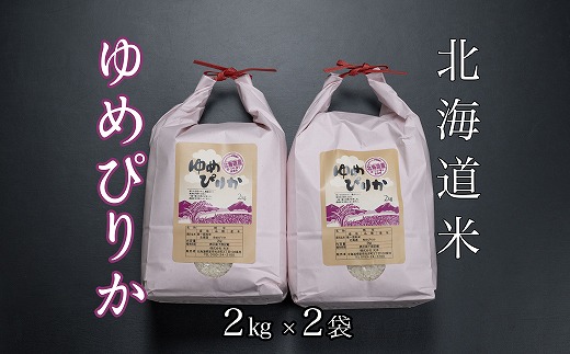 B-65033 【12月22日決済分まで年内配送】 北海道米ゆめぴりか2kg×2袋 1513536 - 北海道根室市