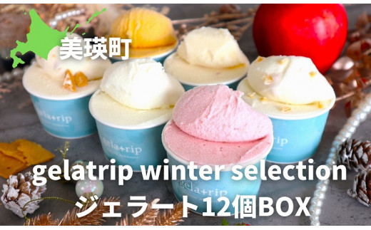 ジェラート12個BOX びえい牧場の牛乳を使用！gelatrip winter selection  | ジェラート シャーべット アイス カップ デザート 氷菓子 スウィーツ 美瑛町スイーツ 人気スイーツ 大人気スイーツ[019-19] 683009 - 北海道美瑛町