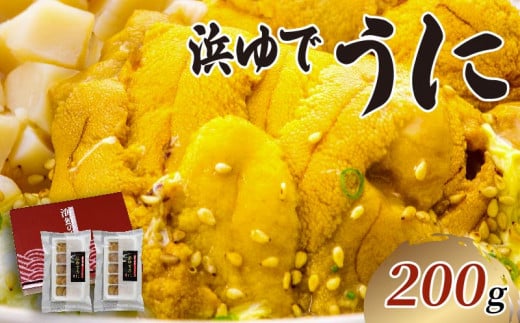 浜ゆで うに 200g 100g×2 ウニ 雲丹 茹でうに 冷凍 寿司 Sea urchin 新鮮 ごはん 夕飯 おかず おつまみ 晩酌 米 丼 海産物 海鮮 魚介 魚介類 三陸 岩手県 大船渡市 1221333 - 岩手県大船渡市