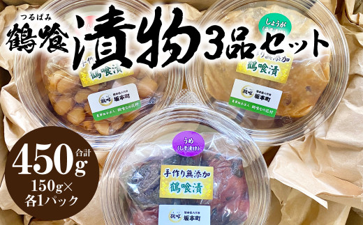 鶴喰漬3品 国産 熊本県 漬物 梅干し 美味しい