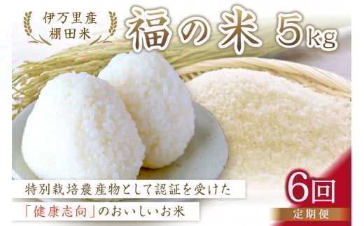令和6年産 特別栽培 棚田米「福の米」 5kg×6回 （定期便） B671 240330 - 佐賀県伊万里市