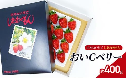 いちご 白木のいちご しあわせもん おいCベリー 1箱 化粧箱入 イチゴ 苺 果物 デザート ※配送不可：沖縄・離島・北海道・東北 1517376 - 福岡県小郡市