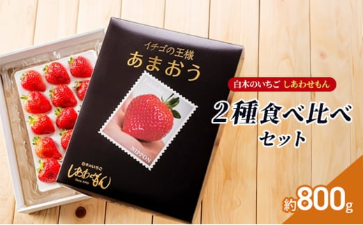 いちご 2種 食べ比べ セット いちご職人 白木のいちご あまおう 化粧箱 1箱 旬のいちご 化粧箱 1箱 イチゴ 苺 果物 デザート ※配送不可:沖縄・離島・北海道・東北