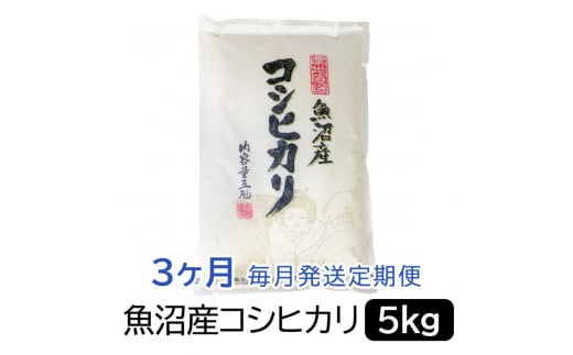 【令和6年産】お米マイスター厳選！魚沼産コシヒカリ５kg×３ヶ月毎月発送　定期便 1517846 - 新潟県新潟県庁