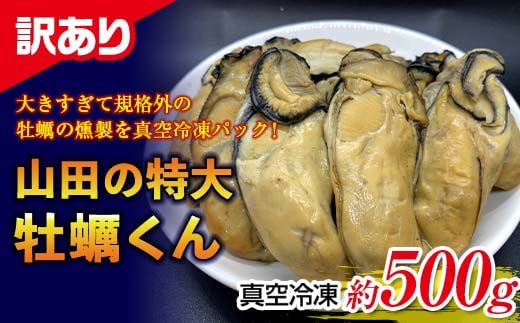 【訳あり】山田の特大牡蠣くん 約500g  YD-535 350316 - 岩手県山田町