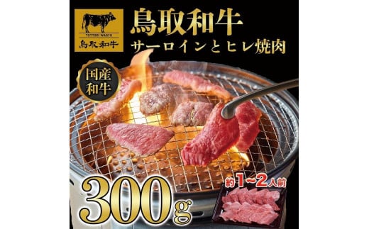 鳥取和牛サーロインとヒレ焼肉　サーロイン200g、ヒレ100g  1318 1469784 - 鳥取県三朝町