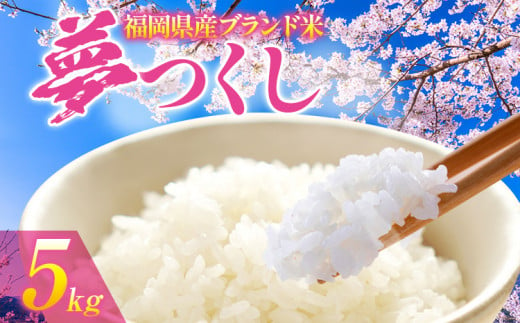 令和6年度産 福岡県産 夢つくし 5kg 1袋 白米 お米 ご飯 米 精米 送料無料 お取り寄せグルメ お取り寄せ 福岡 お土産 九州 福岡土産 取り寄せ グルメ 福岡県 1297201 - 福岡県志免町