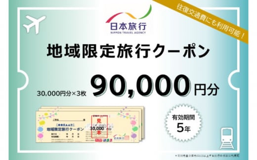 長崎県壱岐市　日本旅行　地域限定旅行クーポン 90,000円分 《壱岐市》 【日本旅行】 [JFW004] 1222547 - 長崎県壱岐市