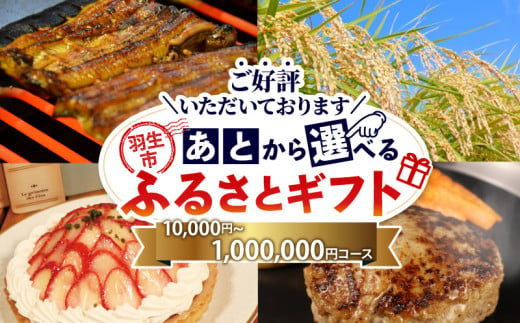 あとから選べる ふるさとギフト 返礼品カタログ 1万円 〜 100万円 米 精米 玄米 ご飯 ハンバーグ スイーツ ケーキ いちご 苺 野菜 アイス 定期便 ウイスキー 酒 豚肉 選べる カタログ ギフト 埼玉県 羽生市