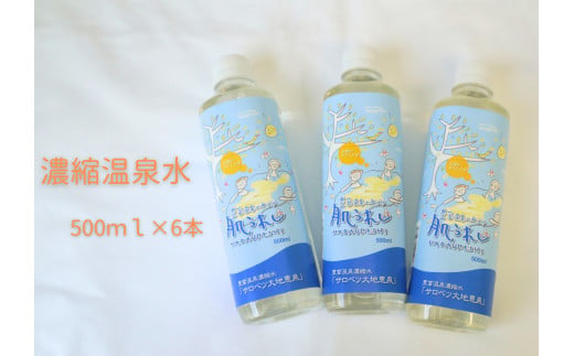 D-01 乾燥シーズンは濃縮温泉水で自宅ケア！　濃縮温泉水（500ml×6本）