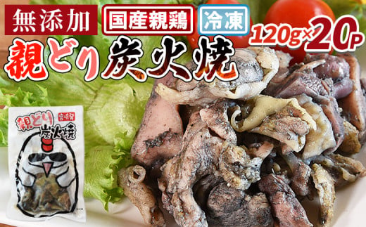 ＜親どり炭火焼（120g×20パック）＞翌月末迄に順次出荷【 レトルトパック 炭火焼きチキン 宮崎地鶏 宮崎グルメ 宮崎特産 地鶏炭火焼き レトルト食品 簡単調理 常温保存 おつまみ 家飲みおつまみ バーベキュー 宮崎の味 ご当地グルメ 本格炭火焼き ジューシー鶏肉 便利レトルト グルメ 鶏肉料理 煙の香り 焼き鳥風味 直火焼き 一人前パック 簡単ディナー まな板不要 】 1518871 - 宮崎県国富町