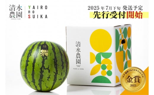 2025年7月下旬から発送予定　野菜ソムリエサミット金賞受賞　「清水農園の八色産金色羅皇」（１玉） 1109631 - 新潟県南魚沼市