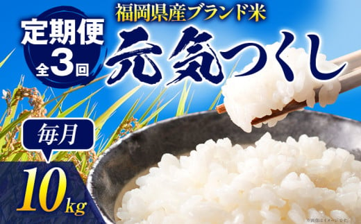 【3ヶ月 定期便】元気つくし 合計30kg 5kg×2袋(計10kg) ×3回 白米 お米 ご飯 米 精米 送料無料 お取り寄せグルメ お取り寄せ 福岡 お土産 九州 福岡土産 取り寄せ グルメ 福岡県 1241007 - 福岡県志免町