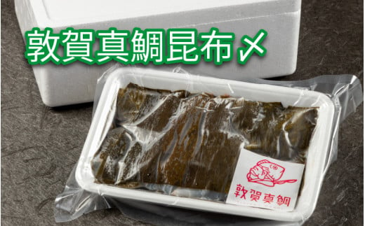 [041-a008] 鯛 敦賀真鯛 昆布〆（鯛身 約350g）【タイ マダイ 海鮮 冷凍 昆布締め 酒の肴】 253968 - 福井県敦賀市