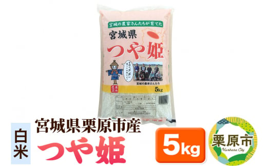 【白米】令和6年産 つや姫 5kg 宮城県栗原市産  1264801 - 宮城県栗原市