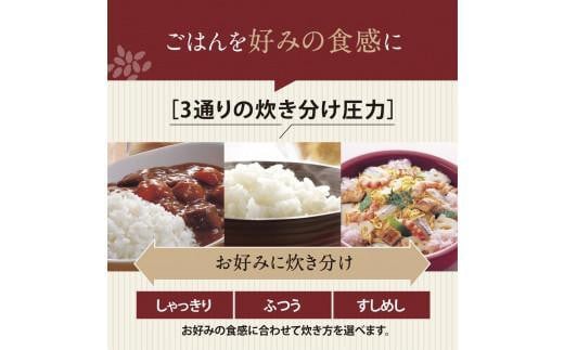 大阪府大東市のふるさと納税 象印 圧力IH炊飯ジャー( 炊飯器 )「極め炊き」NWYB10-WA(5.5合炊き)ホワイト