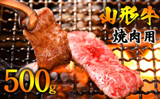 【1月配送】《焼肉店を直営する精肉工場からお届け》黒毛和牛「山形牛」焼肉用（肩・モモ・バラ お任せ）500g（500g×1パック）　019-D-YL046-01