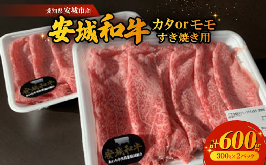 愛知県安城市産　安城和牛　カタまたはモモすき焼き用　300g×2パック【1141446】 738029 - 愛知県安城市