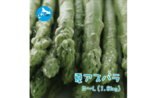 【2025年夏発送】北海道上ノ国町産 朝採り当日発送 刀祢農園の夏アスパラ　M～L（1.8㎏） 1494800 - 北海道上ノ国町