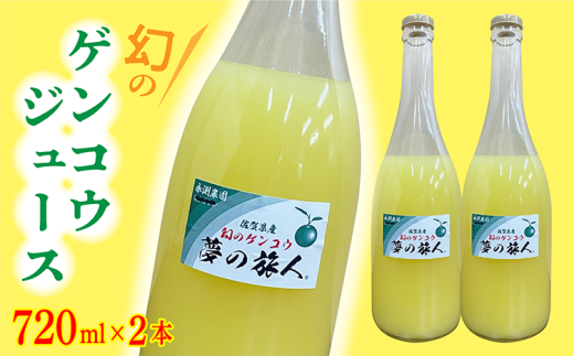 【数量限定】さわやかな香りにやわらかな酸味 幻の ゲンコウ ジュース | 幻のゲンコウジュース 希少 _b-417 1519593 - 佐賀県多久市