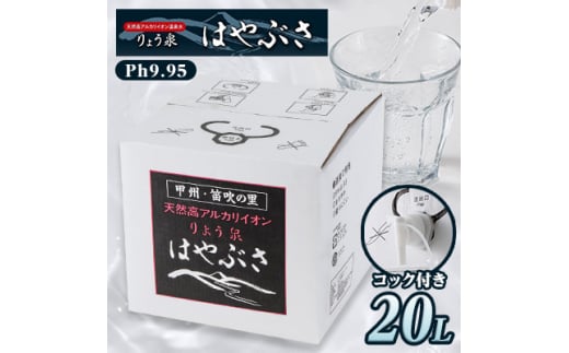 ＜毎月定期便＞りょう泉はやぶさ　バックインボックス(20L/コック付)全6回【4058694】 1524261 - 山梨県山梨市