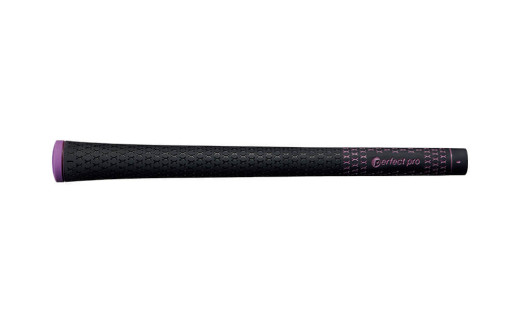 パーフェクトプロ X HOLD BLACK RUBBER エックスホールド ブラックラバー(パープル)バックラインあり ゴルフ グリップ クラブ 交換 太さ M60 シンプル オシャレ パープル 紫 76-I 1472969 - 茨城県小美玉市