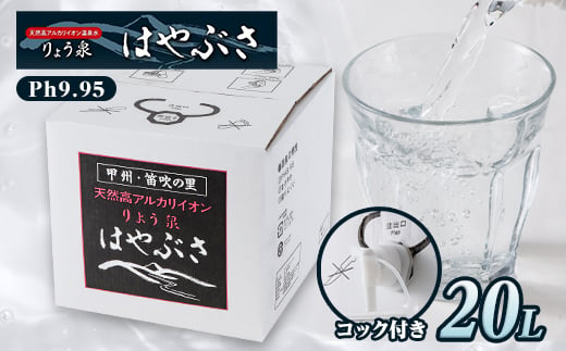 りょう泉はやぶさ　バックインボックス(20L/コック付)【1031768】 1379905 - 山梨県山梨市