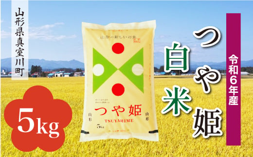 ＜配送時期が選べて便利＞ 令和6年産 真室川町 つや姫  ［白米］ 5kg（5kg×1袋） 1538137 - 山形県真室川町